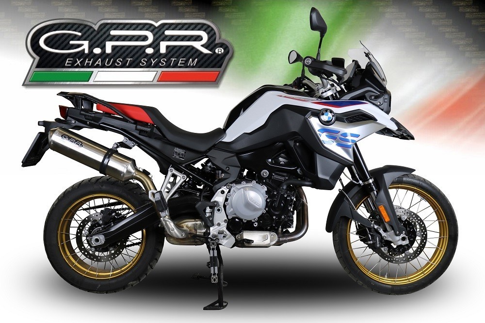 Scarico GPR compatibile con Bmw F 850 Gs -Adventure 2021-2024, Satinox , Scarico omologato, silenziatore con db killer estraibile e raccordo specifico - immagine 7