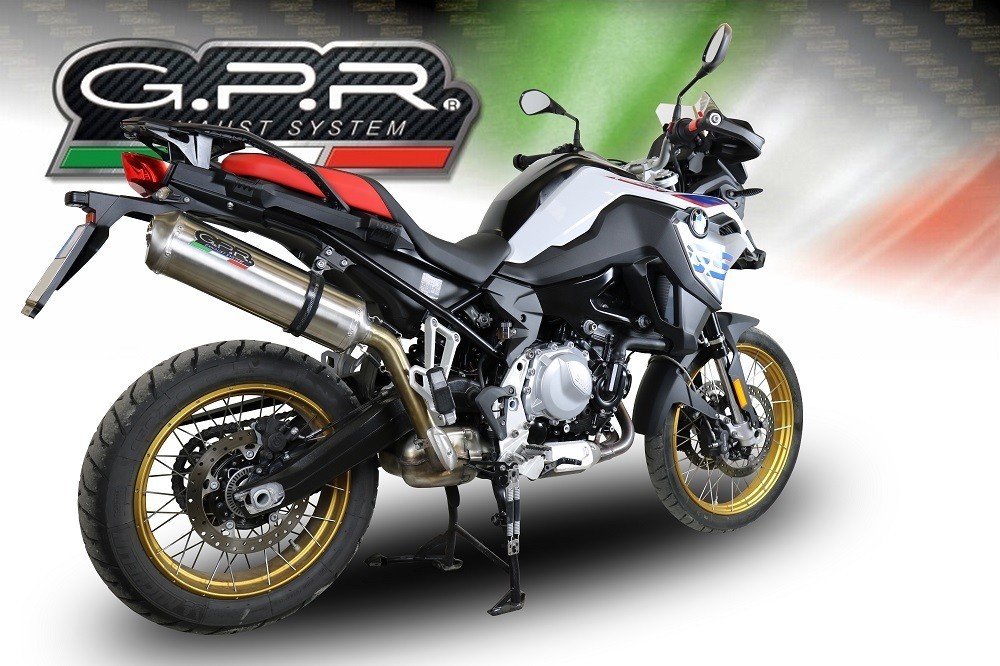 Scarico GPR compatibile con Bmw F 850 Gs -Adventure 2021-2024, Satinox , Scarico omologato, silenziatore con db killer estraibile e raccordo specifico - immagine 8