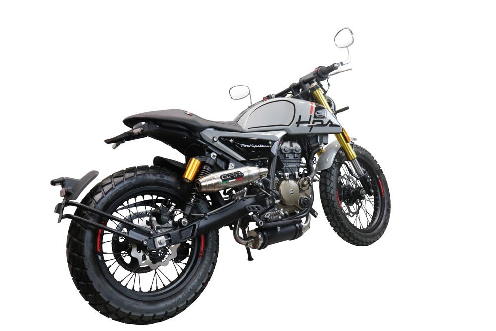 Scarico GPR compatibile con F.B. Mondial Hps 125 2021-2023, Deeptone Inox, Scarico completo racing,fornito con collettore specifico, non legale per uso stradale - immagine 5
