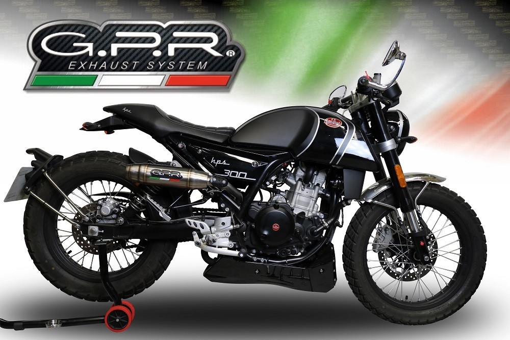 Scarico GPR compatibile con F.B. Mondial Hps 300 2018-2021, Deeptone Inox, Scarico omologato, silenziatore con db killer estraibile e raccordo specifico - immagine 6