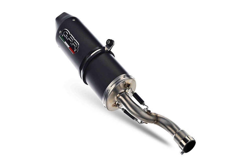 Scarico GPR compatibile con Fantic Motor XMF 125 2025-2026, Furore Evo4 Nero, Terminale di scarico omologato, fornito con db killer estraibile, catalizzatore e raccordo specifico - immagine 3