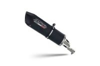 Scarico GPR compatibile con  Suzuki Rv 125 Van Van 2003-2017, Furore Nero, Terminale di scarico racing, con raccordo, senza omologazione