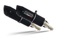 Scarico GPR compatibile con Ducati Super Sport S 900 2002-2007, Furore Nero, Coppia di terminali di scarico omologati, forniti con db killer removibili e raccordi specifici