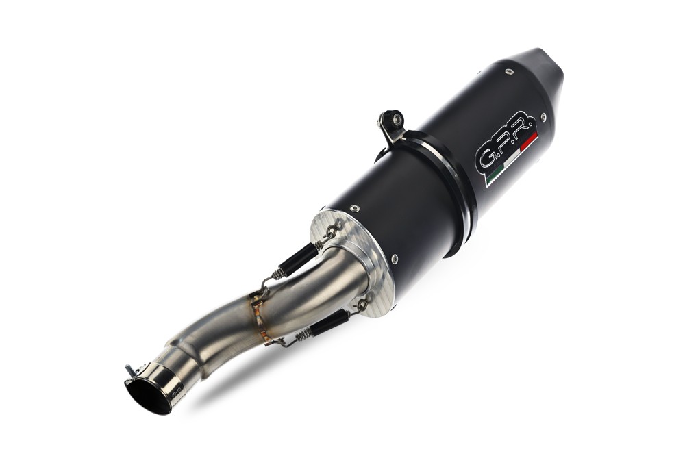 Scarico GPR compatibile con Husqvarna TE 610 E - SM 610 2007-2009, Furore Nero, Scarico omologato, silenziatore con db killer estraibile e raccordo specifico - immagine 5