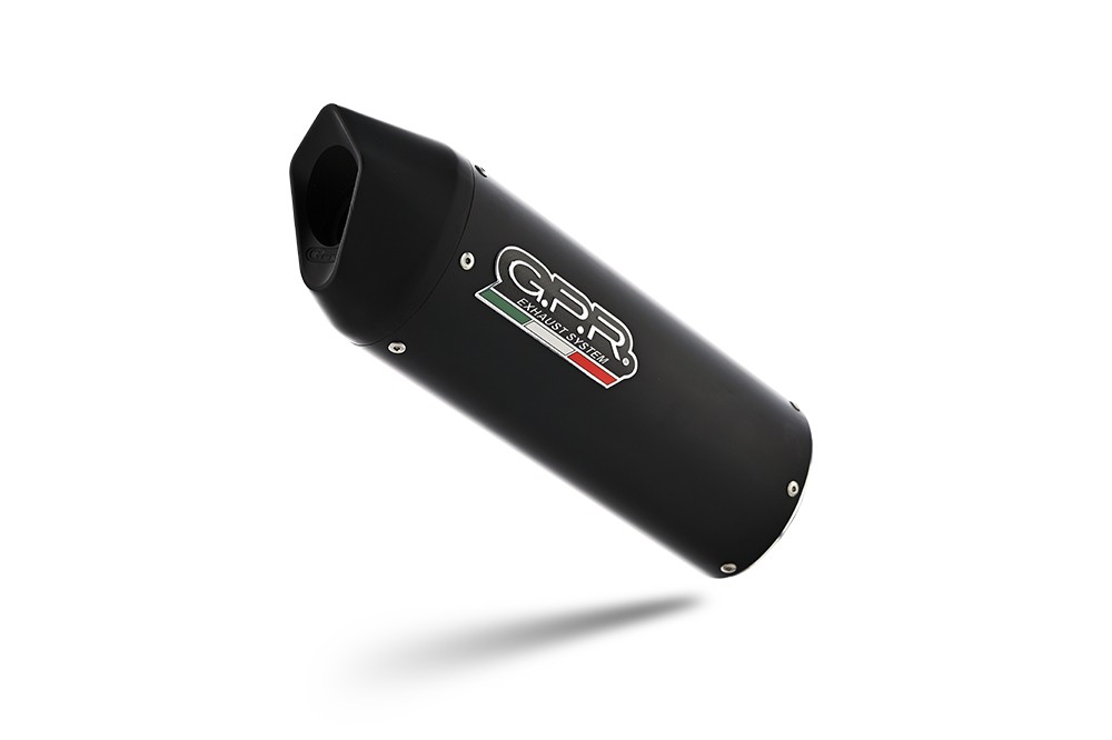 Scarico GPR compatibile con Ktm Adventure 890 2020-2024, Furore Nero, Terminale di scarico racing, con raccordo, senza omologazione - immagine 2