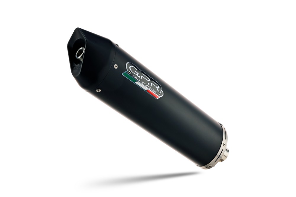 Scarico GPR compatibile con Kawasaki J 125 2017-2020, FURORE NERO, Scarico completo racing, fornito con db killer estraibile e collettore, non conforme per uso stradale