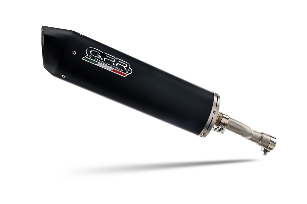 Scarico GPR compatibile con Kawasaki J 125 2017-2020, FURORE NERO, Scarico completo racing, fornito con db killer estraibile e collettore, non conforme per uso stradale - immagine 3