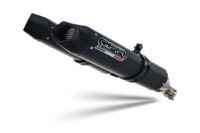 Scarico GPR compatibile con Aprilia Dorsoduro 1200 2011-2016, Furore Evo4 Nero, Coppia di terminali di scarico omologati, forniti con db killer removibili e raccordi specifici