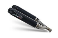 Alternative view of Scarico GPR compatibile con  Aprilia Dorsoduro 1200 2011-2016, Furore Evo4 Nero, Coppia di terminali di scarico omologati, forniti con db killer removibili e raccordi specifici