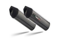 Scarico GPR compatibile con  Bmw K 1600 Gt 2017-2021, Furore Evo4 Poppy, Coppia di terminali di scarico omologati, forniti con db killer removibili e raccordi specifici