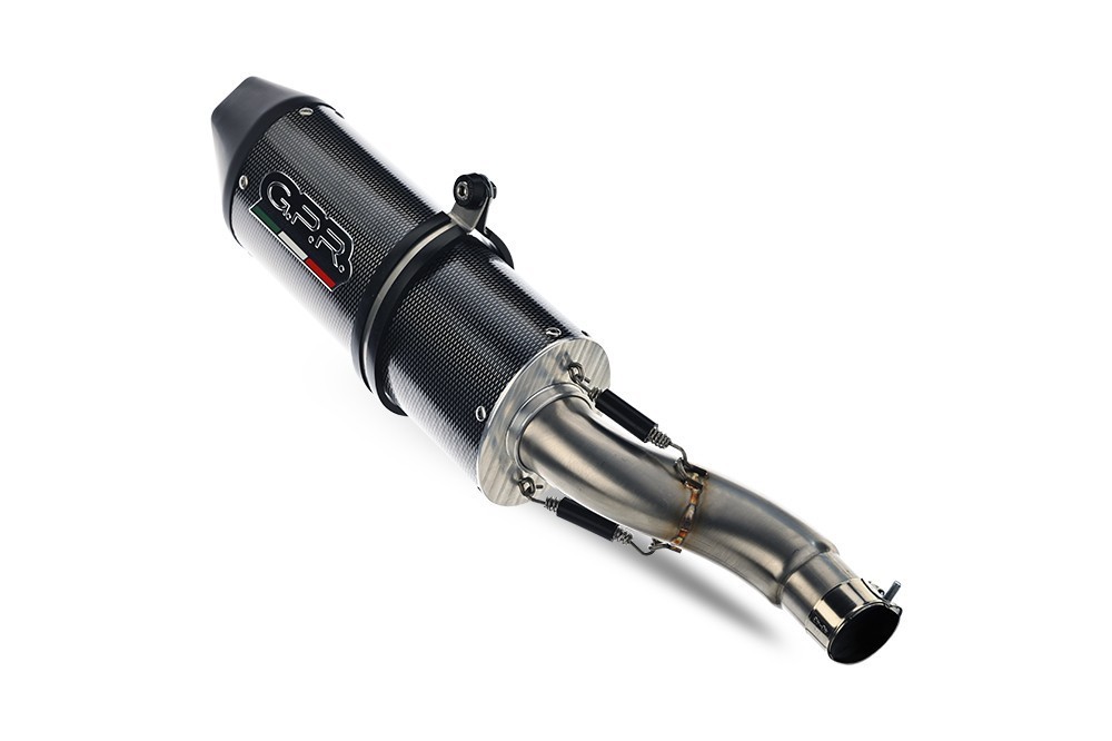 Scarico GPR compatibile con Cf Moto 650 Nk 2021-2024, Furore Evo4 Poppy, Terminale di scarico omologato,fornito con db killer estraibile,catalizzatore e raccordo specifico - immagine 4