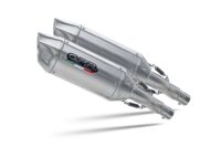 Scarico GPR compatibile con Ducati Multistrada 620 2005-2007, Furore-X Inox, Coppia di terminali di scarico omologati, forniti con db killer removibili e raccordi specifici