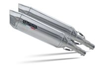 Scarico GPR compatibile con Yamaha Xt 660 X-R 2004-2014, Furore-X Inox, Coppia di terminali di scarico omologati, forniti con db killer removibili e raccordi specifici