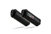 Scarico GPR compatibile con  Yamaha Bt Bulldog 1100 2002-2007, Ghisa , Coppia di terminali di scarico omologati, forniti con db killer removibile, catalizzatori e raccordi specifici