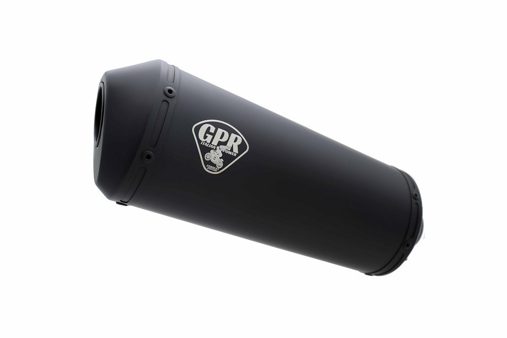 Scarico GPR compatibile con Cafè Racer Cafè Racer 1980-2021, Ghisa Cafè Racer, Silenziatore Racing da adattare al collettore originale,fornito con db killer estraibile