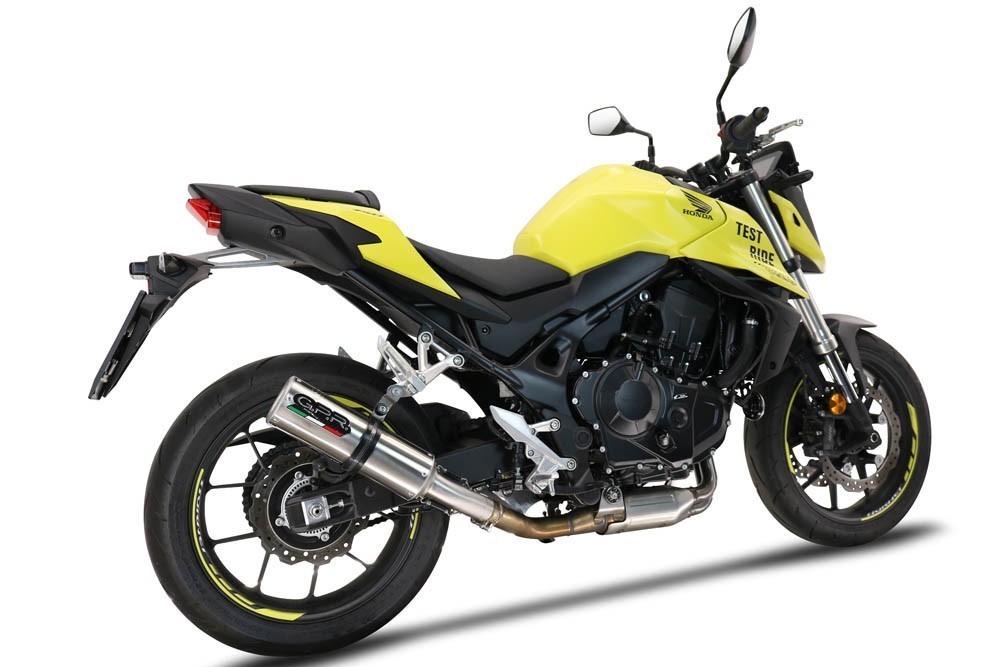 Scarico GPR compatibile con Honda CB 750 Hornet 2023-2024, M3 Inox , Scarico omologato, silenziatore con db killer estraibile e raccordo specifico - immagine 7