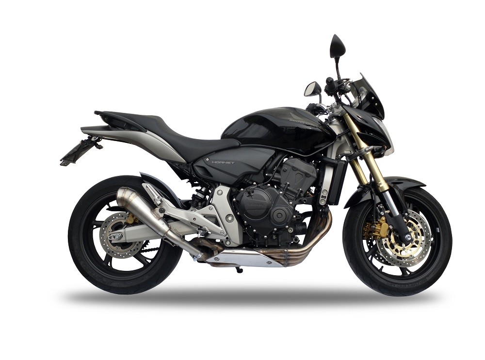 Scarico GPR compatibile con Honda Hornet Cb 600 F 2007-2014, Powercone Evo, Scarico omologato, silenziatore con db killer estraibile e raccordo specifico - immagine 7