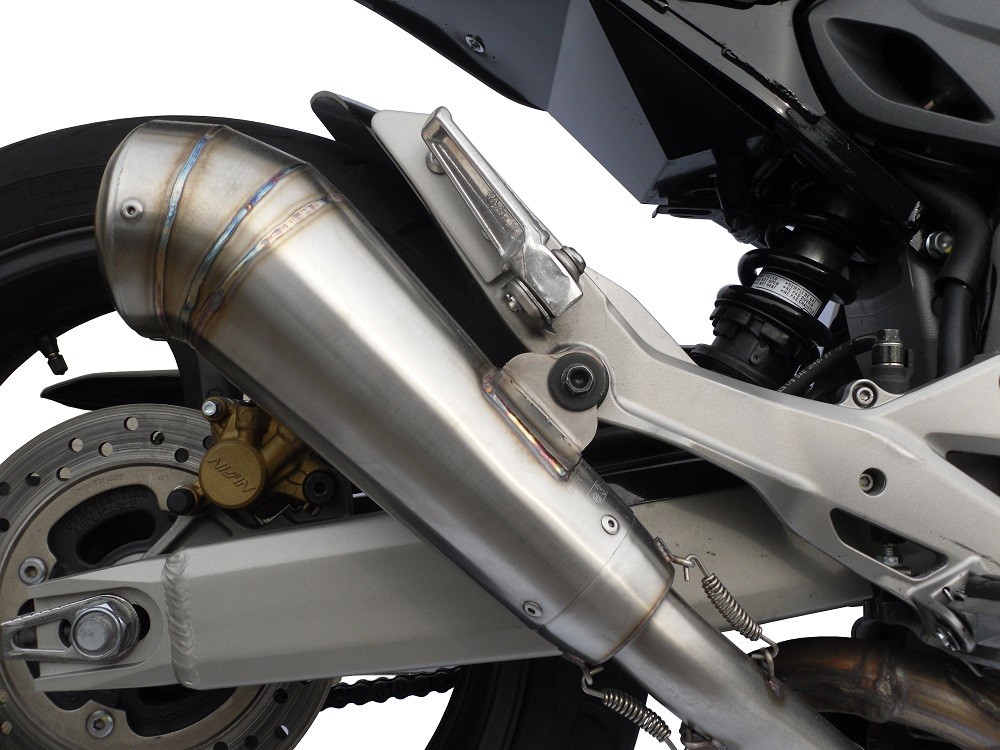 Scarico GPR compatibile con Honda Hornet Cb 600 F 2007-2014, Powercone Evo, Scarico omologato, silenziatore con db killer estraibile e raccordo specifico - immagine 8