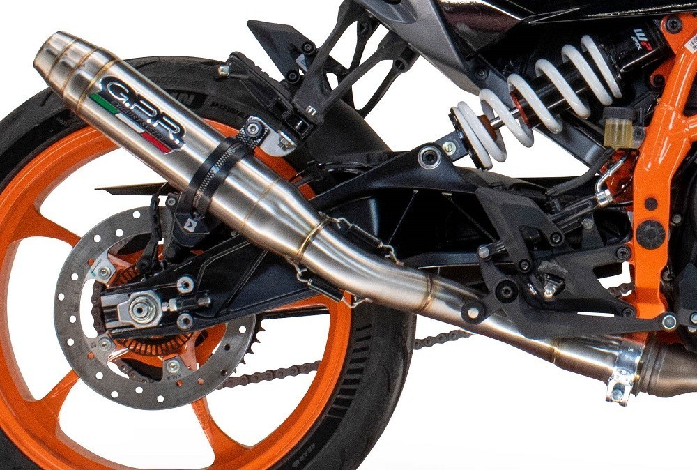 Scarico GPR compatibile con Husqvarna Vitpilen 250 2024-2025, Deeptone Inox, Scarico omologato, silenziatore con db killer estraibile e raccordo specifico - immagine 6