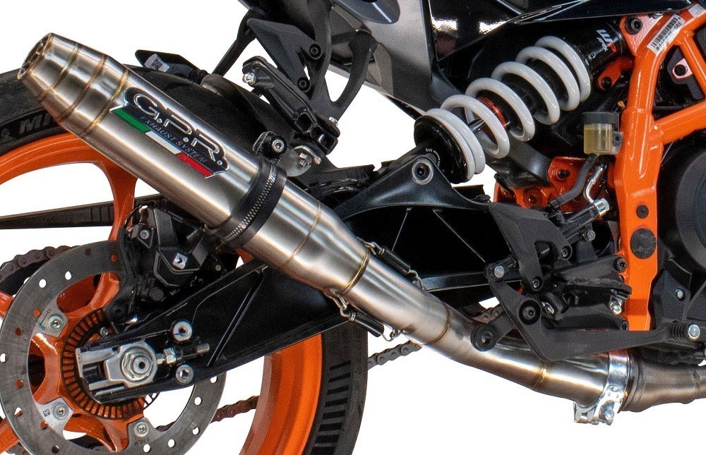 Scarico GPR compatibile con Husqvarna Vitpilen 250 2024-2025, Deeptone Inox, Scarico omologato, silenziatore con db killer estraibile e raccordo specifico - immagine 7