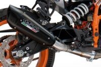 Scarico GPR compatibile con  Ducati Multistrada 1260 2018-2020, GP-Revo Black Titanium, Scarico omologato, silenziatore con db killer estraibile e raccordo specifico