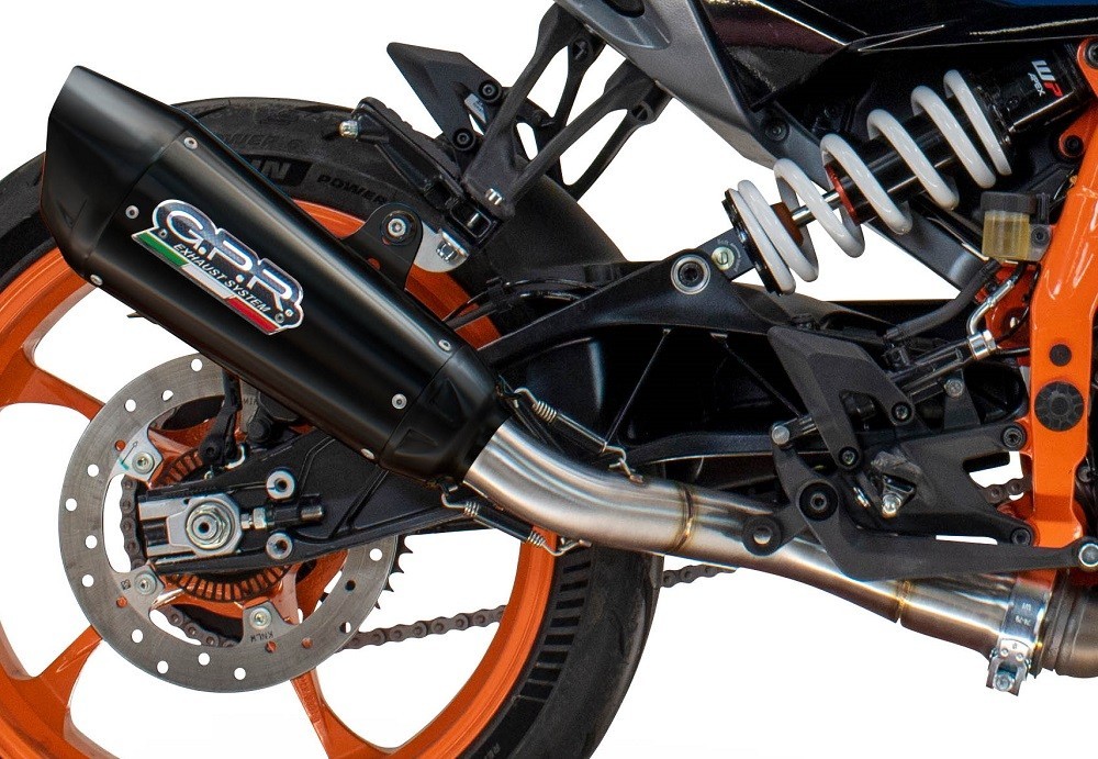 Scarico GPR compatibile con Husqvarna Svartpilen 701 2018-2020, New Grand Prix Evo Black Titanium, Scarico omologato, silenziatore con db killer estraibile e raccordo specifico - immagine 6