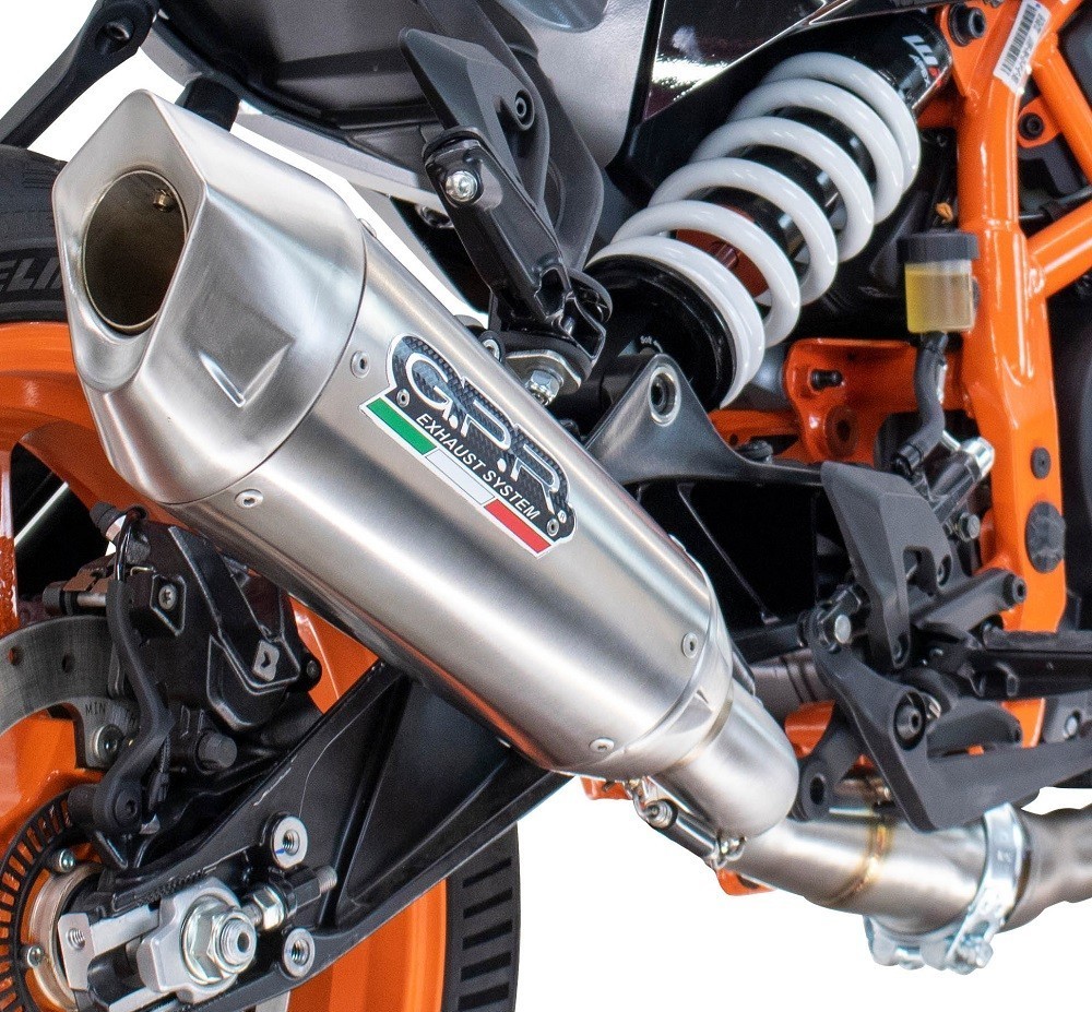 Scarico GPR compatibile con Husqvarna Vitpilen 250 2024-2025, GP-Revo Titanium, Scarico omologato, silenziatore con db killer estraibile e raccordo specifico - immagine 3