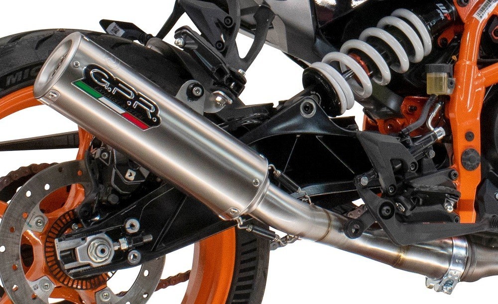 Scarico GPR compatibile con Husqvarna Vitpilen 250 2024-2025, M3 Inox , Scarico omologato, silenziatore con db killer estraibile e raccordo specifico - immagine 6