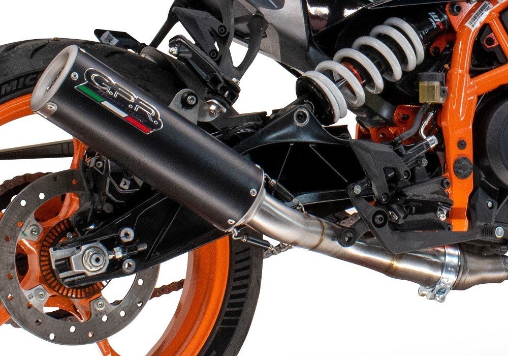 Scarico GPR compatibile con Husqvarna Vitpilen 250 2024-2025, M3 Black Titanium, Scarico omologato, silenziatore con db killer estraibile e raccordo specifico - immagine 6