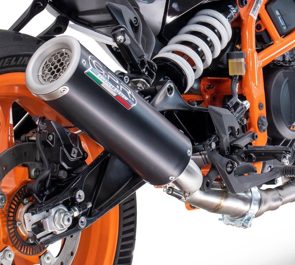 Scarico GPR compatibile con Husqvarna Vitpilen 125 2024-2025, M3 Black Titanium, Scarico omologato, silenziatore con db killer estraibile e raccordo specifico - immagine 7