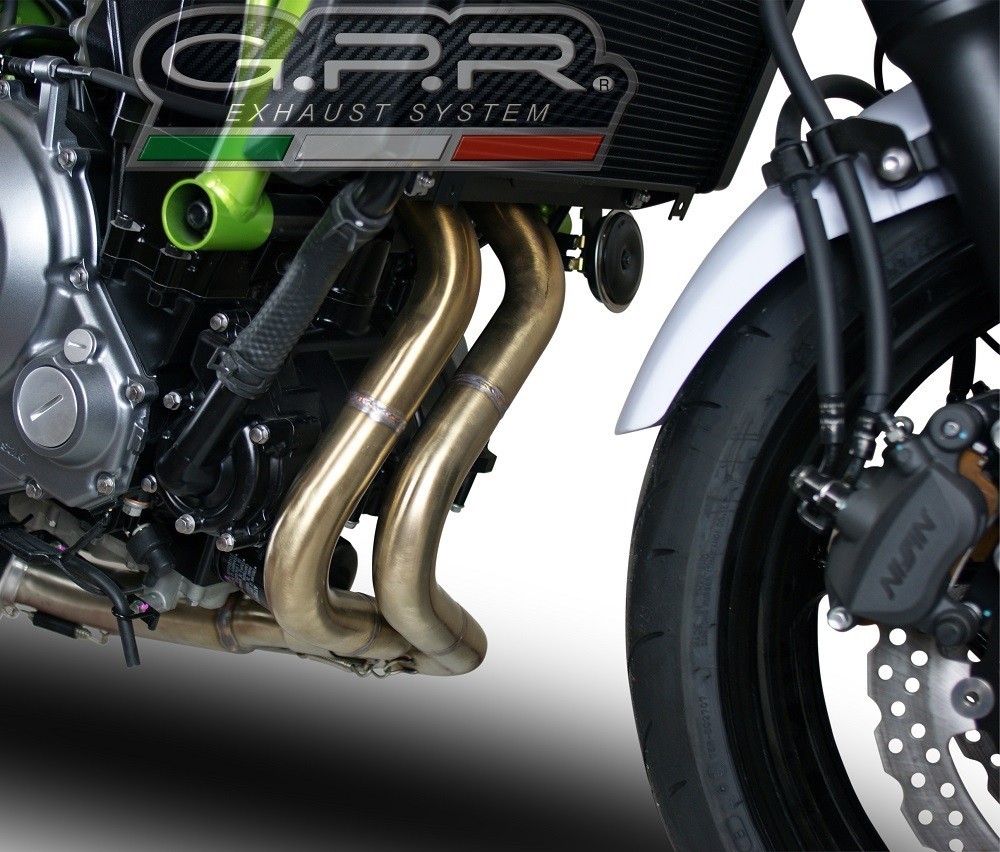 Scarico GPR compatibile con Kawasaki Z 650 2021-2022, M3 Inox , Scarico completo omologato,fornito con db killer estraibile,catalizzatore e collettore - immagine 6