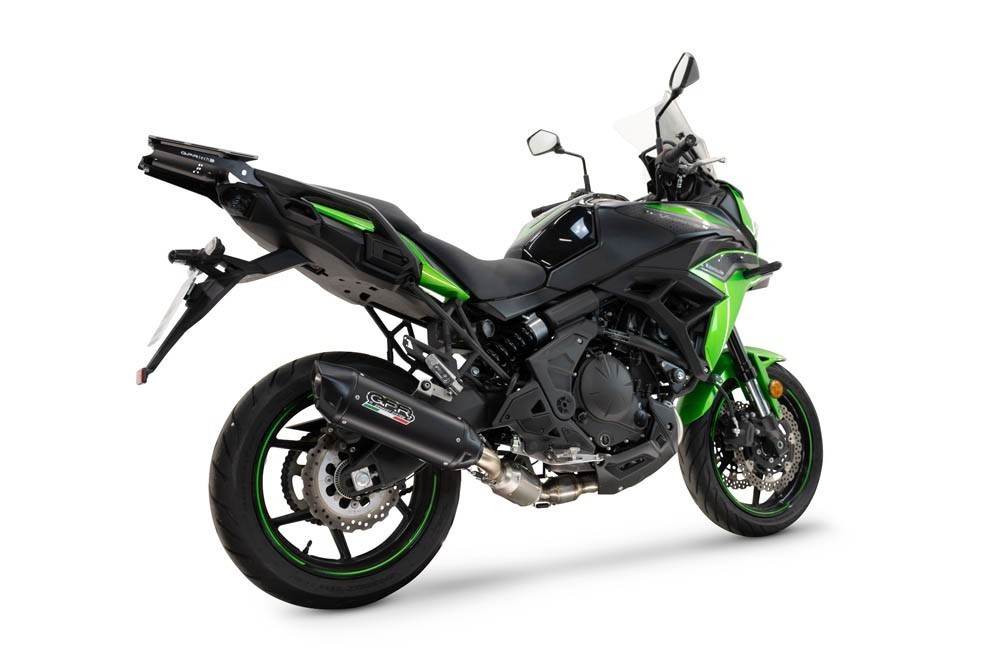 Scarico GPR compatibile con Kawasaki Versys 650 2023-2025, Furore-X Titanio Nero, Scarico completo omologato per il rumore,fornito con db killer,catalizzatore conforme alla revisione e collettore - immagine 2