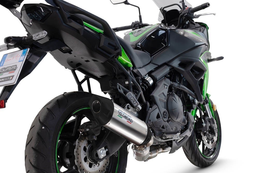 Scarico GPR compatibile con Kawasaki Versys 650 2023-2025, Furore-X Titanio, Scarico completo omologato per il rumore,fornito con db killer,catalizzatore conforme alla revisione e collettore - immagine 3