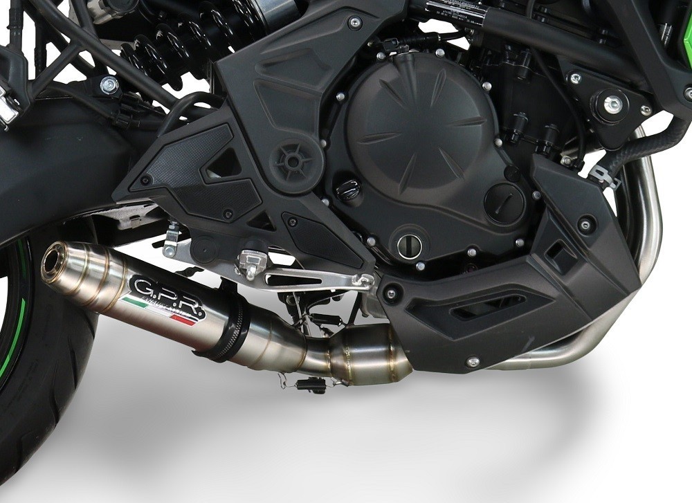 Scarico GPR compatibile con Kawasaki Z 650 2023-2025, Deeptone Inox, Scarico completo racing,fornito con collettore specifico, non legale per uso stradale - immagine 5