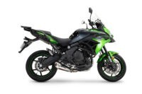 Scarico GPR compatibile con Kawasaki Versys 650 2023-2025, GP-Revo Titanium, Scarico completo racing, fornito con db killer estraibile e collettore, non conforme per uso stradale