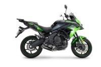 Scarico GPR compatibile con  Kawasaki Versys 650 2023-2025, M3 Black Titanium, Scarico completo racing, fornito con db killer estraibile e collettore, non conforme per uso stradale