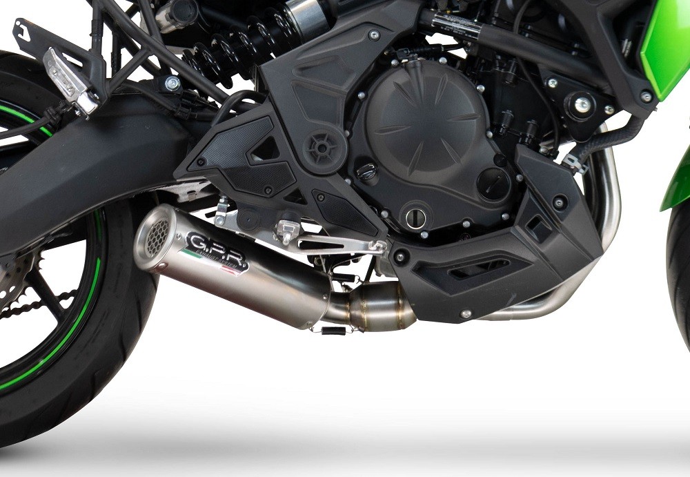 Scarico GPR compatibile con Kawasaki Z 650 2023-2025, M3 Inox , Scarico completo racing,fornito con collettore specifico, non legale per uso stradale - immagine 5