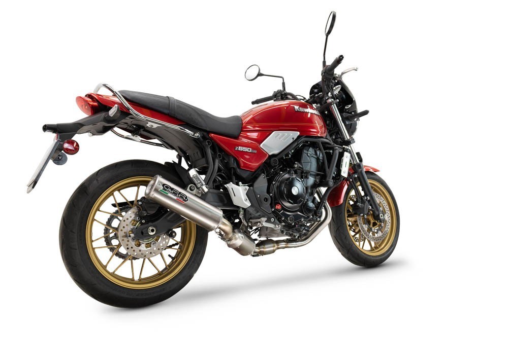 Scarico GPR compatibile con Kawasaki Z 650 RS 2024-2025, M3 Inox , Scarico completo omologato per il rumore,fornito con db killer,catalizzatore conforme alla revisione e collettore - immagine 5