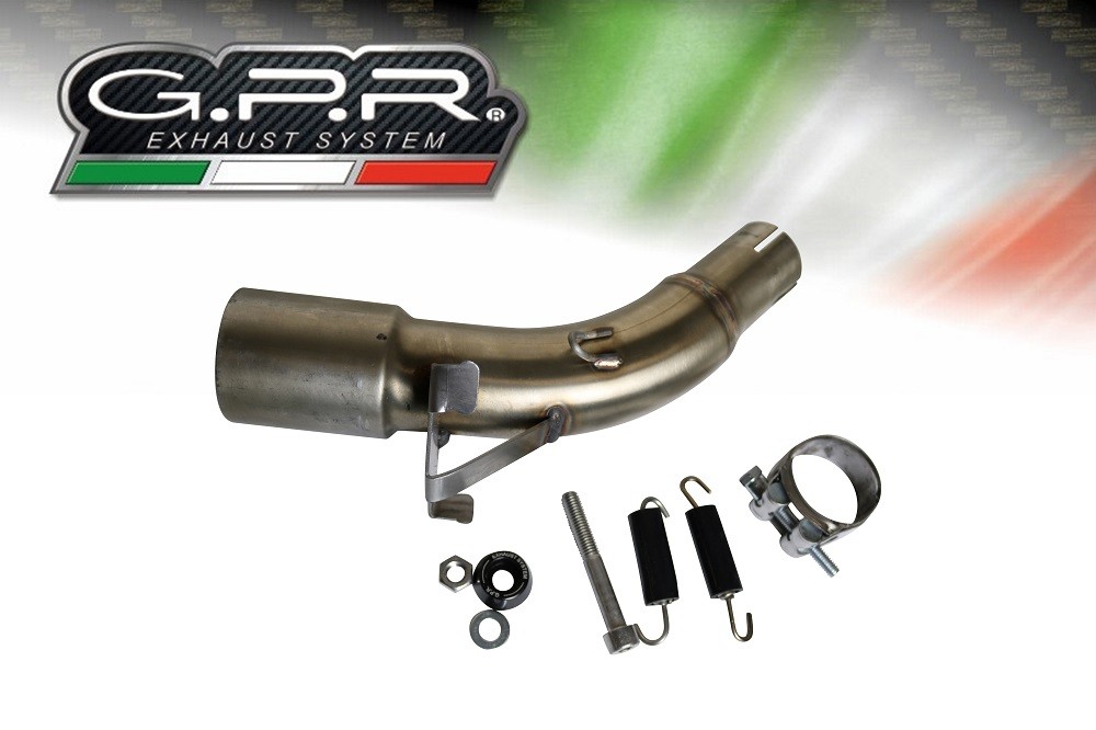 Scarico GPR compatibile con Kawasaki Ninja 125 2019-2020, M3 Inox , Scarico omologato, silenziatore con db killer estraibile e raccordo specifico - immagine 6