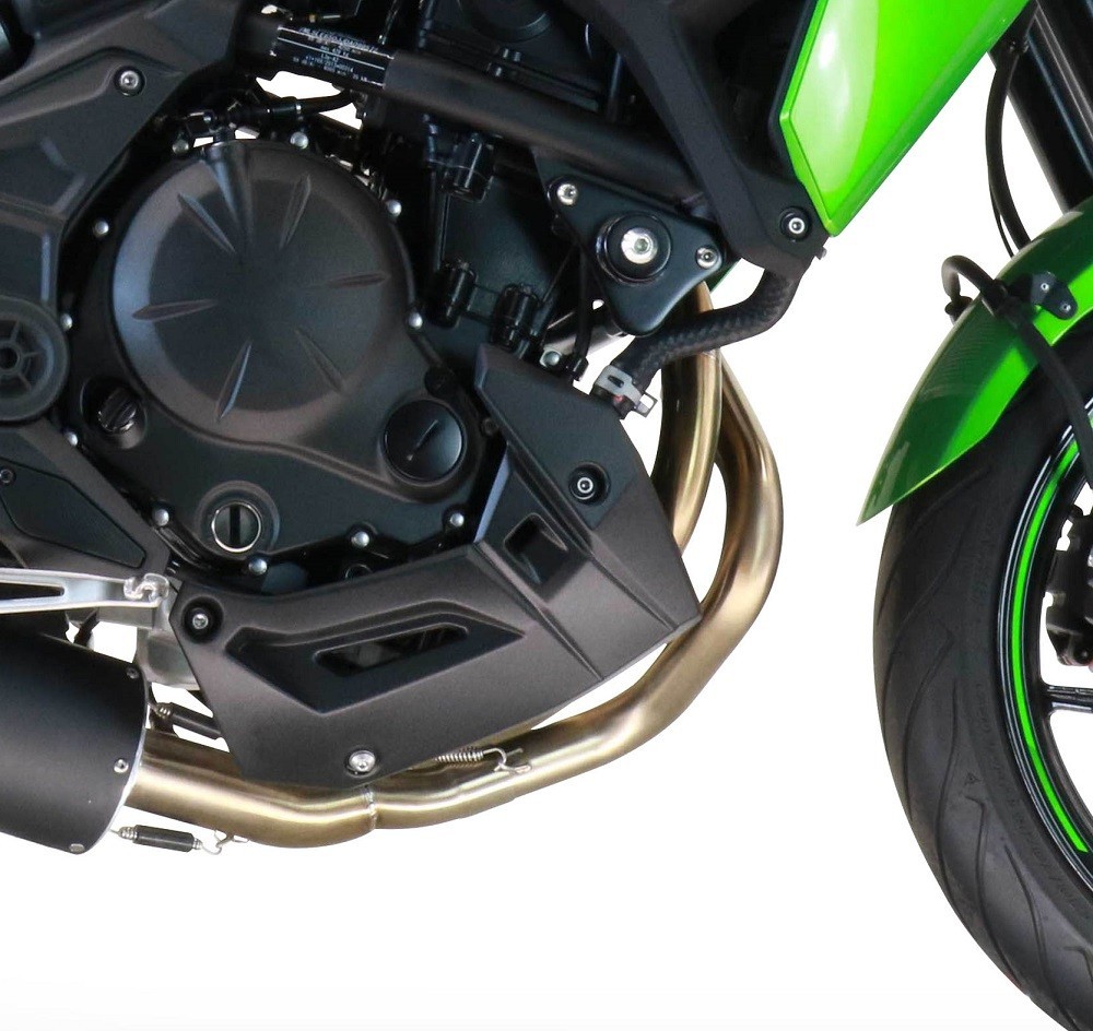Scarico GPR compatibile con Kawasaki Versys 650 2021-2022, Furore Nero, Scarico completo omologato,fornito con db killer estraibile,catalizzatore e collettore - immagine 5