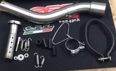 Scarico GPR compatibile con Kawasaki Klr 600 1985-2004, Furore Nero, Scarico omologato, silenziatore con db killer estraibile e raccordo specifico - immagine 7