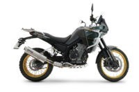 Scarico GPR compatibile con Kove 800X 2024-2026, Dune Triovale Titanio, Scarico omologato, silenziatore con db killer estraibile e raccordo specifico