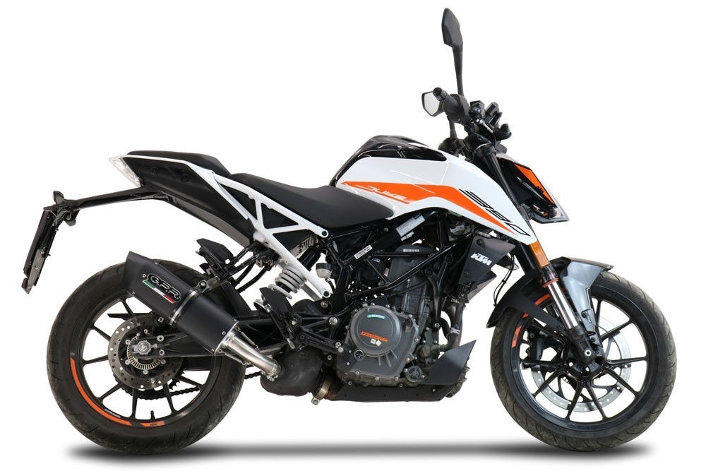 Scarico GPR compatibile con Ktm Duke 390 2021-2024, Furore Nero, Terminale di scarico racing, con raccordo, senza omologazione - immagine 6