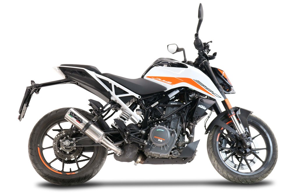 Scarico GPR compatibile con Ktm Duke 390 2021-2024, M3 Inox , Terminale di scarico racing, con raccordo, senza omologazione - immagine 6
