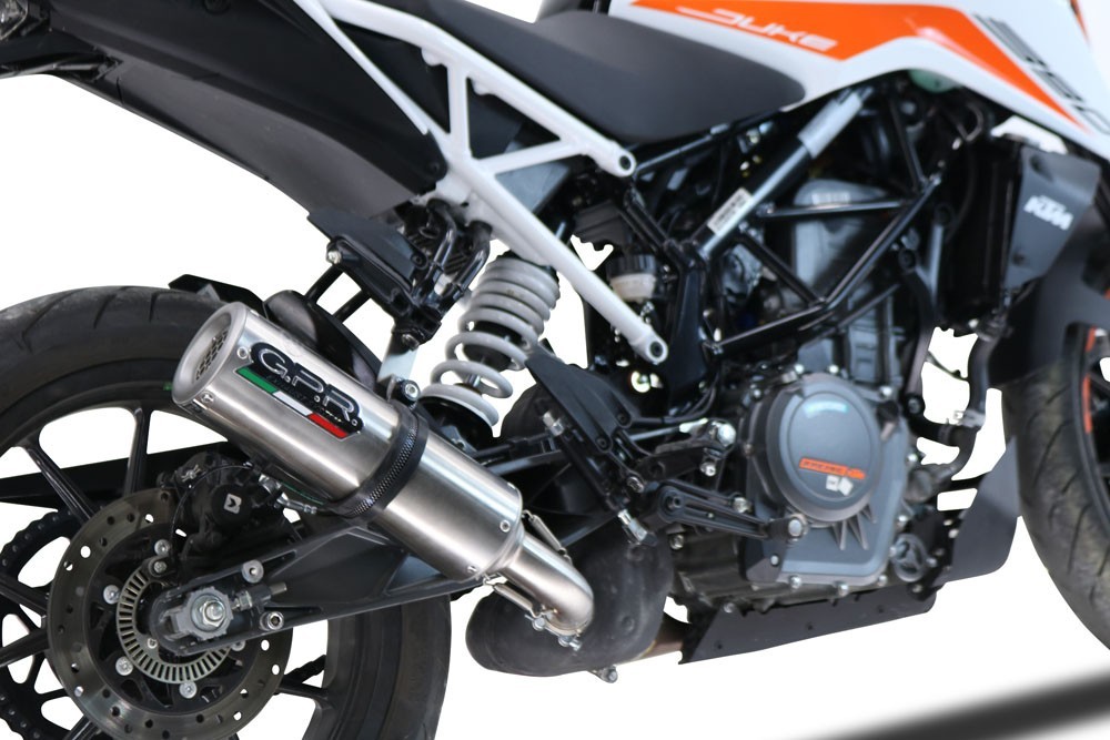 Scarico GPR compatibile con Ktm Duke 390 2021-2024, M3 Inox , Terminale di scarico racing, con raccordo, senza omologazione - immagine 8