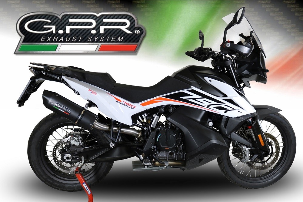 Scarico GPR compatibile con Ktm Adventure 790 2025-2026, Furore Evo4 Nero, Scarico omologato, silenziatore con db killer estraibile e raccordo specifico - immagine 6