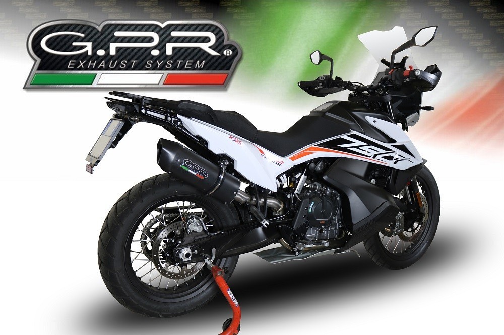 Scarico GPR compatibile con Ktm Adventure 790 2025-2026, Furore Evo4 Nero, Scarico omologato, silenziatore con db killer estraibile e raccordo specifico - immagine 7