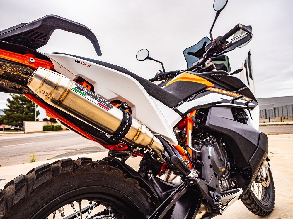 Scarico GPR compatibile con Ktm SMT 890 2025-2026, Deeptone Inox, Scarico omologato, silenziatore con db killer estraibile e raccordo specifico - immagine 8