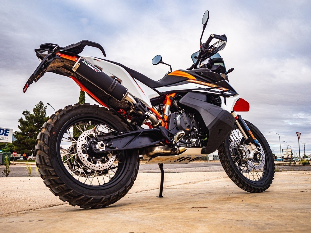 Scarico GPR compatibile con Husqvarna Norden 901 2022-2024, M3 Black Titanium, Scarico omologato, silenziatore con db killer estraibile e raccordo specifico - immagine 7