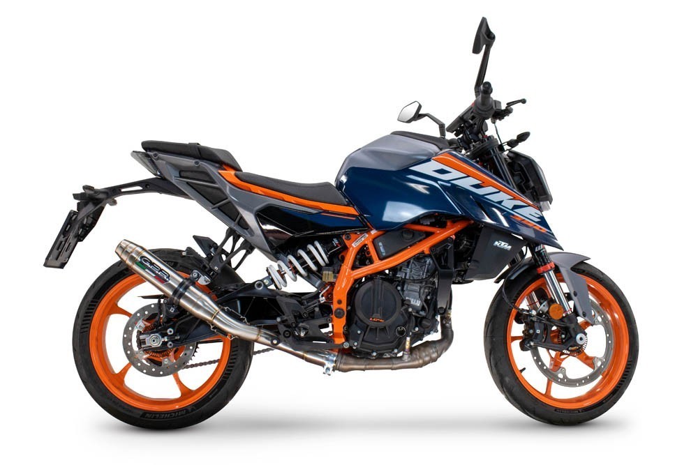 Scarico GPR compatibile con Ktm Duke 390 2024-2025, Deeptone Inox, Scarico omologato, silenziatore con db killer estraibile e raccordo specifico - immagine 6